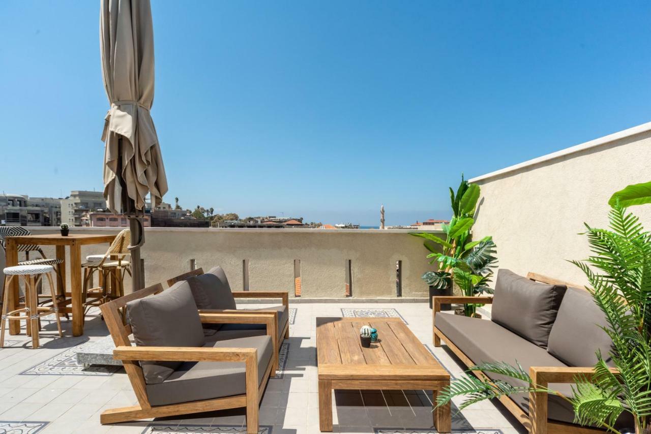 Duplex With Sea View Terrace Above The Flea Market 텔아비브 외부 사진