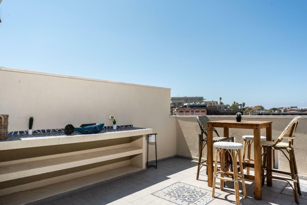 Duplex With Sea View Terrace Above The Flea Market 텔아비브 외부 사진