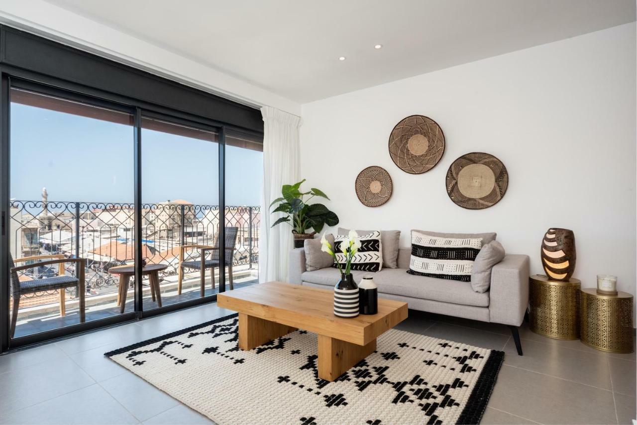 Duplex With Sea View Terrace Above The Flea Market 텔아비브 외부 사진